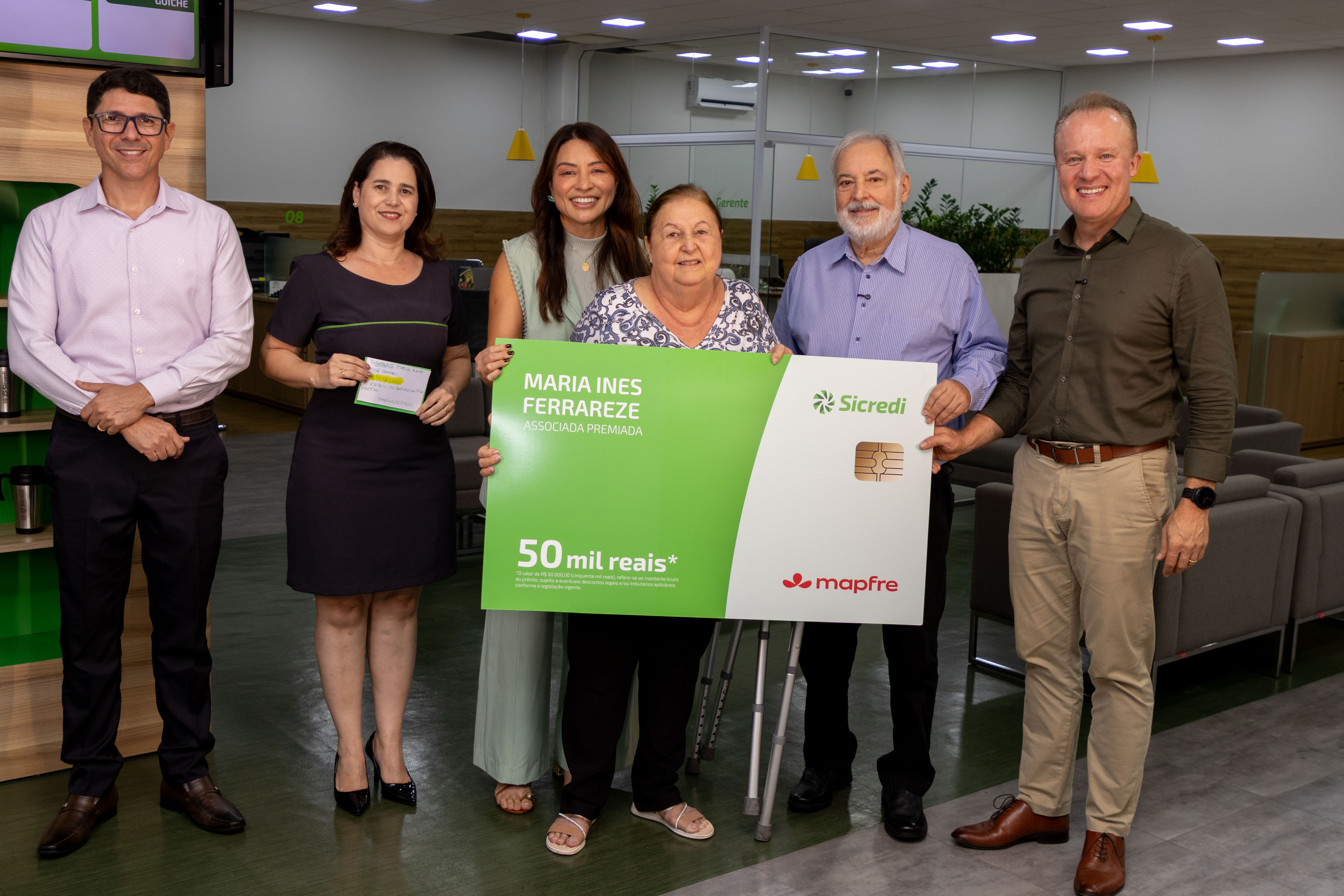 Associada de Marília (SP) é contemplada com R$ 50 mil em sorteio mensal do Seguro de Vida MAPFRE em parceria com o Sicredi